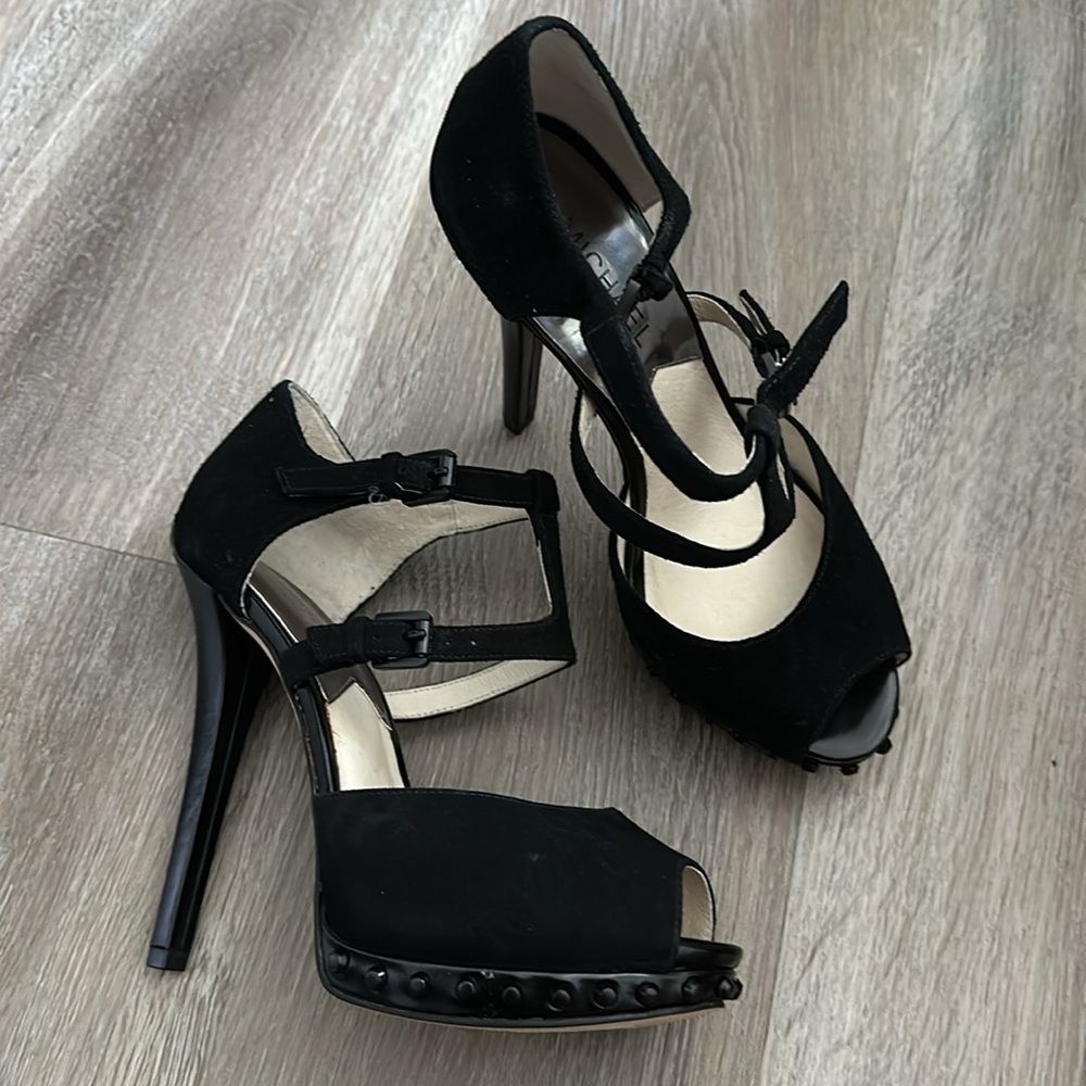 NEW Michael Kors peep toe heels
